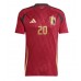 Echipament fotbal Belgia Lois Openda #20 Tricou Acasa European 2024 maneca scurta